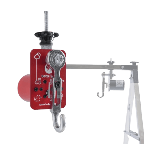 Baby Corp Automatic Cradle Kit with Premium Hammock (Cradle Not Included) - Red
